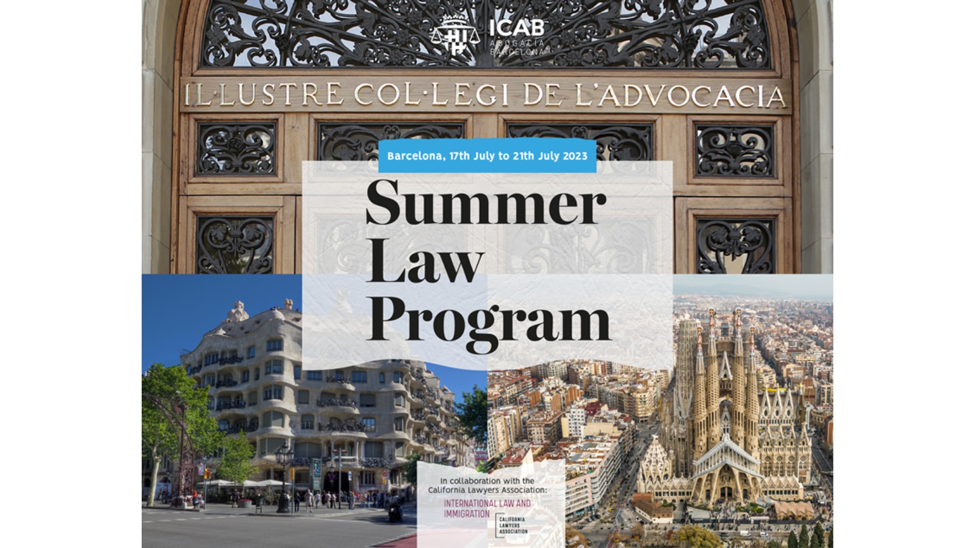 SAVE THE DATE! Summer Law Program 2023